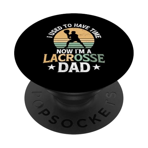 LAX Lacrosse Papa PopSockets Klebender PopGrip von Lacrosse Dad Gifts for Men