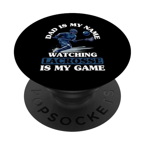 LAX Lacrosse Papa PopSockets Klebender PopGrip von Lacrosse Dad Gifts for Men