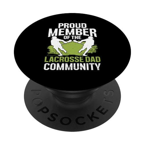 LAX Lacrosse Papa PopSockets Klebender PopGrip von Lacrosse Dad Gifts for Men