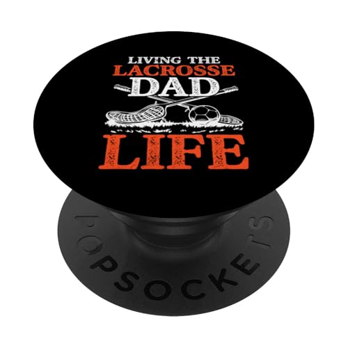 LAX Lacrosse Papa PopSockets Klebender PopGrip von Lacrosse Dad Gifts for Men