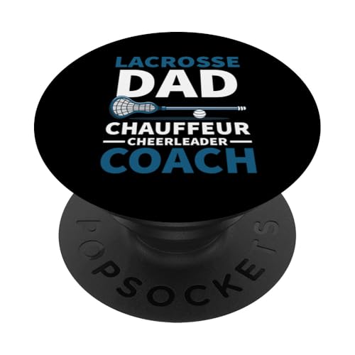 LAX Lacrosse Papa PopSockets Klebender PopGrip von Lacrosse Dad Gifts for Men