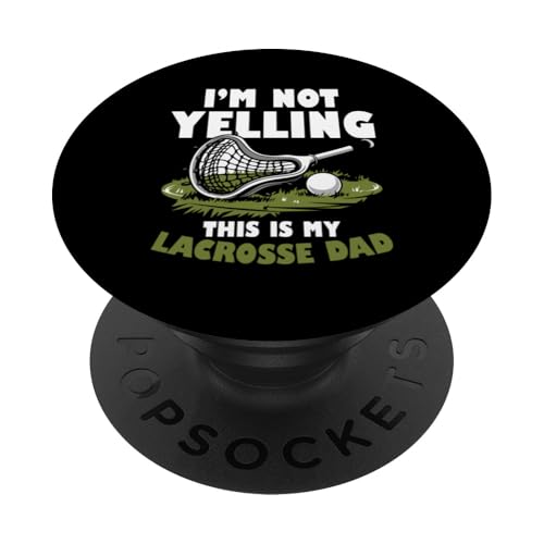LAX Lacrosse Papa PopSockets Klebender PopGrip von Lacrosse Dad Gifts for Men