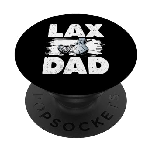 LAX Lacrosse Papa PopSockets Klebender PopGrip von Lacrosse Dad Gifts for Men