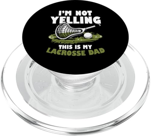 LAX Lacrosse Papa PopSockets PopGrip für MagSafe von Lacrosse Dad Gifts for Men