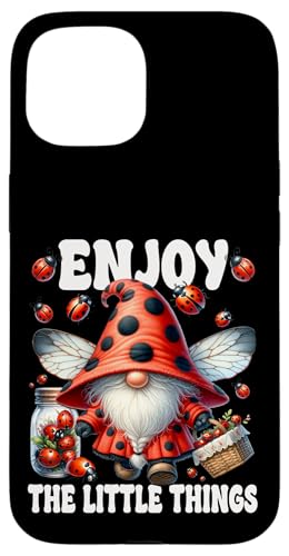 Cute Ladybug Gnome For Spring Saying Enjoy The Little Things Hülle für iPhone 15 Cute Ladybug Gnome For Spring Saying Enjoy The Little Things Hülle für iPhone 15 von Ladybug Gifts For Women Unique Spring Gnome Stuff