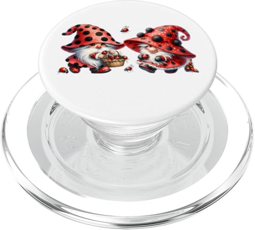 Cute Spring Garden Gnomes In Ladybug Costume For Gardener PopSockets PopGrip für MagSafe Cute Spring Garden Gnomes In Ladybug Costume For Gardener PopSockets PopGrip für MagSafe von Ladybug Gifts For Women Unique Spring Gnome Stuff