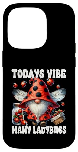 Funny Spring Sayings For Gnome Lover With Many Ladybugs Hülle für iPhone 14 Pro von Ladybug Gifts For Women Unique Spring Gnome Stuff