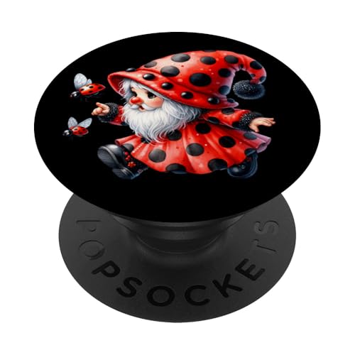 Grandma Gnome Ladybug Decor For Women And Girls Ladybug Mom PopSockets Klebender PopGrip Grandma Gnome Ladybug Decor For Women And Girls Ladybug Mom PopSockets Klebender PopGrip von Ladybug Gifts For Women Unique Spring Gnome Stuff