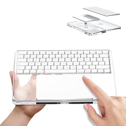Transparenter Acryl-Tastaturständer und Touchpad-Tablett-Pad Geeignet für 2/3 Generation der Apple Magic Tastaturen und Apple Magic Touchpads, Bequem zu entlasten Handgelenk Schmerzen Handauflage von Laetass