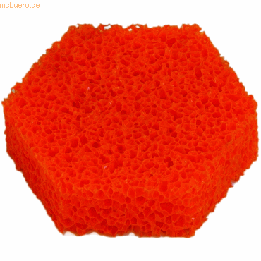 10 x Läufer Ersatzschwamm für Anfeuchter Naturkautschuk 85mm orange von Läufer