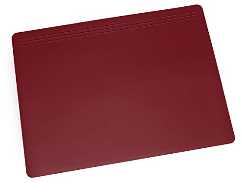 Läufer 32704 Matton Schreibtischunterlage 49x70 cm, rot, rutschfeste Schreibunterlage für besonders hohen Schreibkomfort, hochwertiger Vlies auf der Rückseite von Läufer