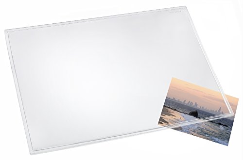 Läufer 43700 Durella transparent glasklar, durchsichtige Schreibtischunterlage 50x70 cm, transparente Schreibunterlage für hohen Schreibkomfort von Läufer