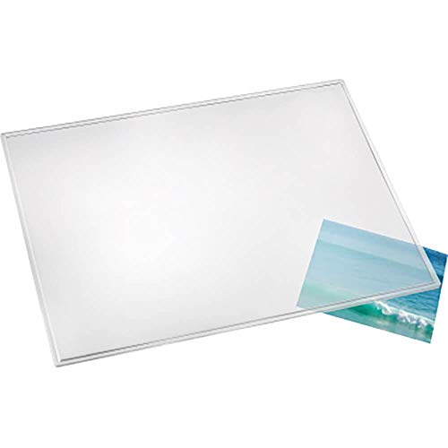 Läufer 43740 Durella transparent matt, durchsichtige Schreibtischunterlage 50x70 cm, transparente Schreibunterlage für hohen Schreibkomfort von Läufer