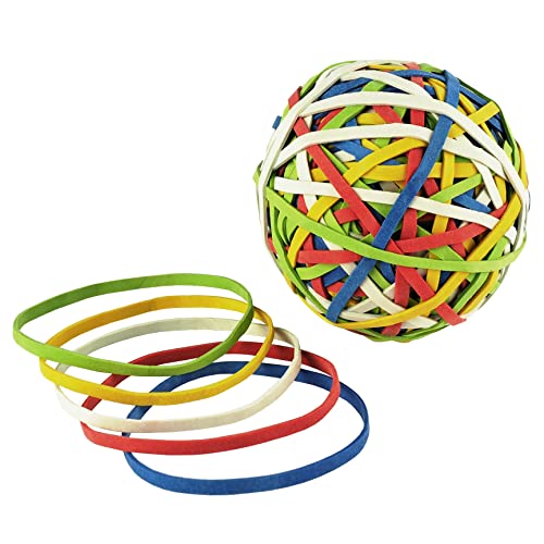 Läufer 59106 Rondella Rubberball, ca. 200 Gummibänder, Durchmesser 60mm, bunt sortierte Gummiringe in hervorragender Qualität von Läufer