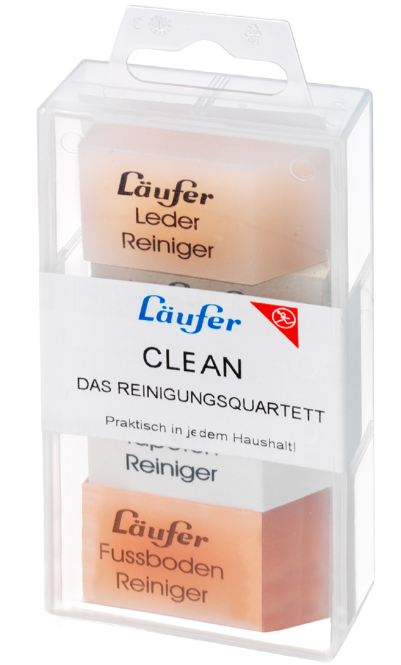 Läufer CLEAN - Reinigungsquartett, in Klarsichtbox von Läufer