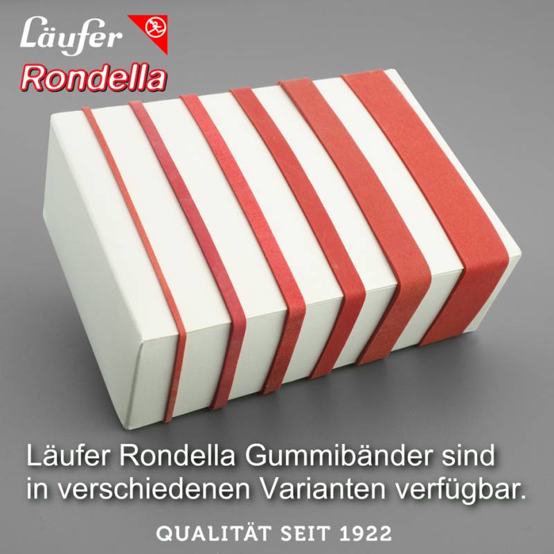 Läufer Gummibänder RONDELLA im Karton, 80 x 4 mm, 1.000 g von Läufer