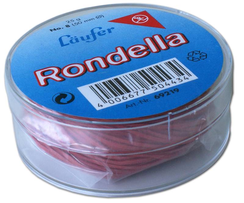 Läufer Gummiringe RONDELLA in Dose, rot, 25 mm, 25 g von Läufer