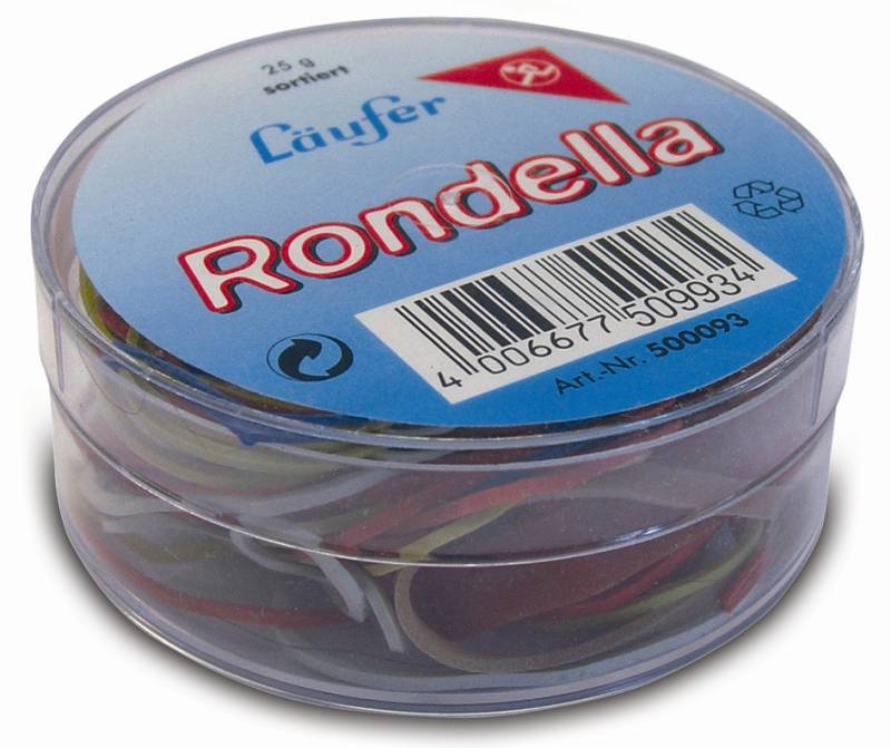 Läufer Gummiringe RONDELLA in Dose, sortiert, 25 g von Läufer