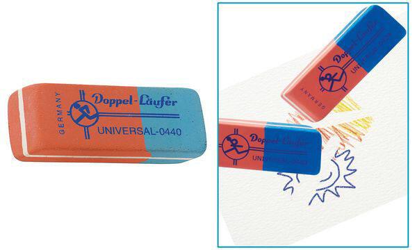 Läufer Radiergummi rot/blau von Läufer