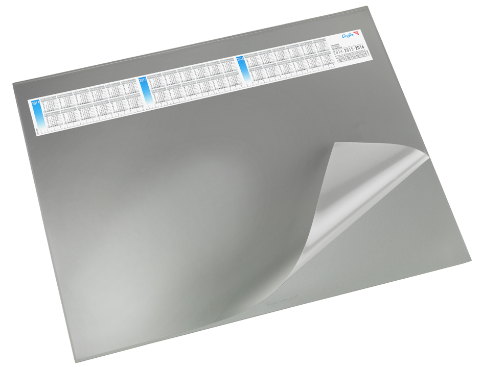 Läufer Schreibunterlage DURELLA DS, 400 x 530 mm, grau von Läufer