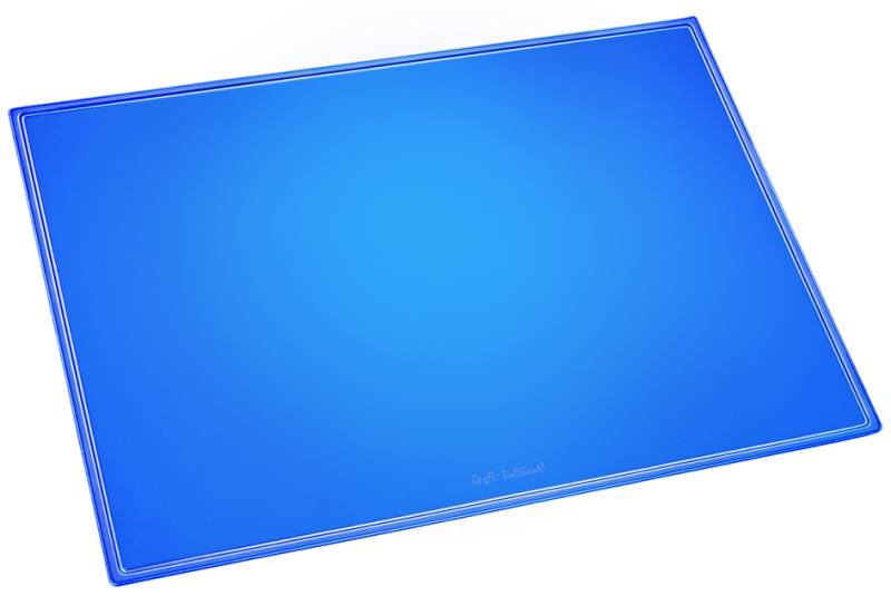 Läufer Schreibunterlage DURELLA TRANSLUZENT NEON, blau von Läufer
