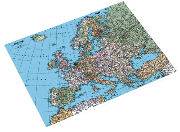 Läufer Schreibunterlage Europa, 400 x 530 mm von Läufer