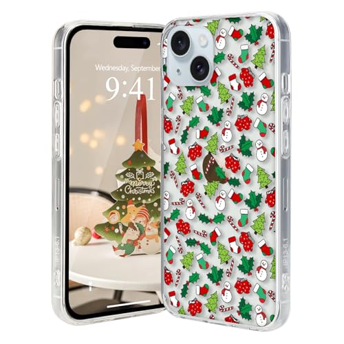 Lafunda Weihnachten Hülle Kompatibel mit iPhone 15 Plus Handyhülle Transparent Durchsichtig Kratzfest Case mit Christmas niedlich Weihnachtssocken Muster UltraDünn Schutzhülle für iPhone 15 Plus Lafunda Weihnachten Hülle Kompatibel mit iPhone 15 Plus Handyhülle Transparent Durchsichtig Kratzfest Case mit Christmas niedlich Weihnachtssocken Muster UltraDünn Schutzhülle für iPhone 15 Plus von Lafunda