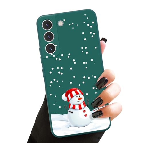 Lafunda Weihnachten Hülle für Samsung Galaxy A54 5G weich Silikon Handyhülle mit süß Schneemann Christmas Motiv Schutzhülle Ultradünn Stoßfest Case für Samsung Galaxy A54 5G Grün 1 von Lafunda