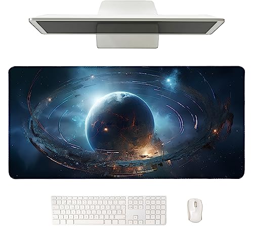 LaiEr Schreibtisch Matte Mauspad Wasserdichtes Büro Schreibtisch Matte für Desktop Tastatur und Maus, Desk Pad Protector für Büro und Haus in 35 * 60 * 0.2cm, F von LaiEr