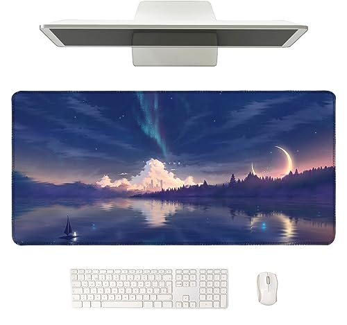 LaiEr Schreibtisch Matte Mauspad Wasserdichtes Büro Schreibtisch Matte für Desktop Tastatur und Maus, Desk Pad Protector für Büro und Haus in 40 * 80 * 0.2cm, B von LaiEr