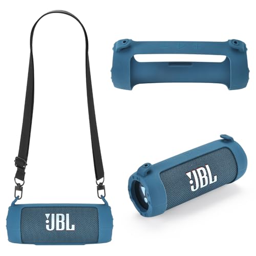 Silikon-Schutzhülle kompatibel mit JBL FLIP 7 Tragbarem Bluetooth-Lautsprecher, tragbare Schutzhülle mit Schultergurt, kabelloser Lautsprecher, Zubehör für JBL FLIP 7 Bluetooth-Lautsprecher (Blau) Silikon-Schutzhülle kompatibel mit JBL FLIP 7 Tragbarem Bluetooth-Lautsprecher, tragbare Schutzhülle mit Schultergurt, kabelloser Lautsprecher, Zubehör für JBL FLIP 7 Bluetooth-Lautsprecher (Blau) von LaiMoney