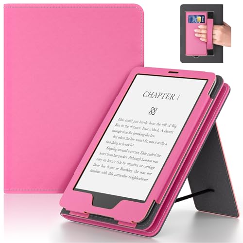 Lainergie Schutzhülle mit Standfunktion für Tablet mit Handschlaufe und automatischer Schlaf-/Wachfunktion, Himbeerfarben Lainergie Schutzhülle mit Standfunktion für Tablet mit Handschlaufe und automatischer Schlaf-/Wachfunktion, Himbeerfarben von Lainergie