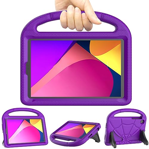 Lainergie TCL Tab 8 LE Schutzhülle für Kinder (Modell: 9137W, 2023), leicht, stoßfest, kinderfreundlich, mit Griff und Ständer für TCL Tab 8 LE Modell: 9137W/TCL Tab 8 WiFi Modell: 9132X, Violett von Lainergie