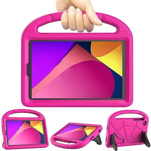 Lainergie TCL Tab 8 LE Schutzhülle für Kinder (Modell: 9137W, 2023), leicht, stoßfest, kinderfreundlich, mit Griff und Ständer für TCL Tab 8 LE Modell: 9137W/TCL Tab 8 WiFi Modell: 9132X, Rosa von Lainergie