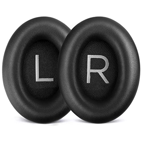 Laipuke 1 Paar Ersatz-Ohrpolster Kompatibel mit Bose NC700 Noise Cancelling Kopfhörer, Memory-Schaum und Proteinleder (Schwarz) von Laipuke