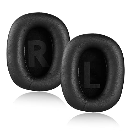 Laipuke 1 Paar Ersatz-Ohrpolster für Logitech G Pro X Kopfhörer, Mit Memory-Schaum und Proteinleder (Schwarz) von Laipuke