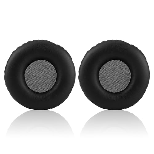 Laipuke 1 Paar Ersatz Ohrpolster Kompatibel mit Teufel Airy Kopfhörer mit Premium Memory-Schaum und Proteinleder (Schwarz) (Keine Plastikschnallen) von Laipuke