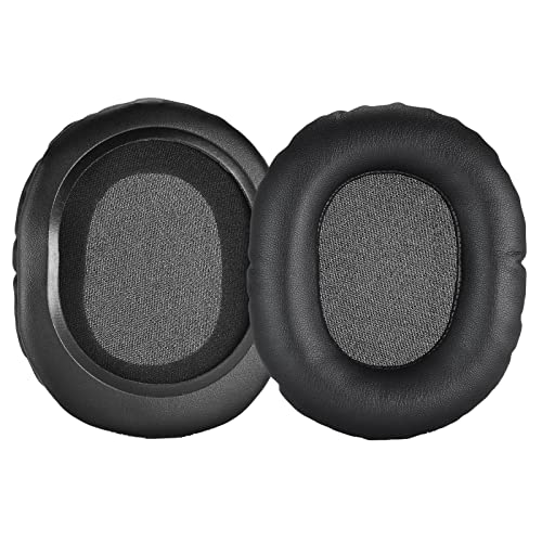 Laipuke 1 Paar Ersatz Ohrpolster Kompatibel mit Teufel Massive Kopfhörer mit Premium Memory-Schaum und Proteinleder (Schwarz) von Laipuke
