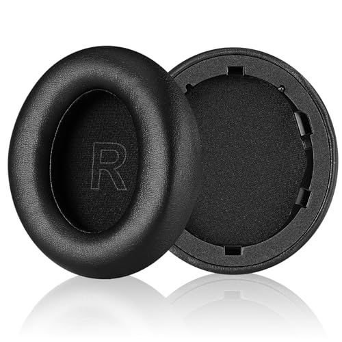 Laipuke Professionel Ersatz Ohrpolster Kompatibel mit Anker Soundcore Life Q30 / Q35 Kopfhörer mit Premium Memory-Schaum und Protein Skin (Schwarz) von Laipuke