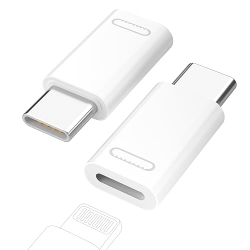 Lightning Buchse auf USB-C 35WAdapter, 2 Stück USB-C Stecker auf Buchse Adapter Kompatibel mit iPhone 15/16 Pro Max/15 Plus, für Schnell Laden, Nicht für Audio Lightning Buchse auf USB-C 35WAdapter, 2 Stück USB-C Stecker auf Buchse Adapter Kompatibel mit iPhone 15/16 Pro Max/15 Plus, für Schnell Laden, Nicht für Audio von Lakeronelove