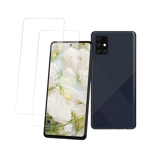 Lakoney für Panzerglas Samsung A71 Schutzfolie, 9H Härte Folie Samsung Galaxy A71 Panzerfolie, Blasenfreie Displayschutz Galaxy A71 Schutzglas [2 Stück] von Lakoney