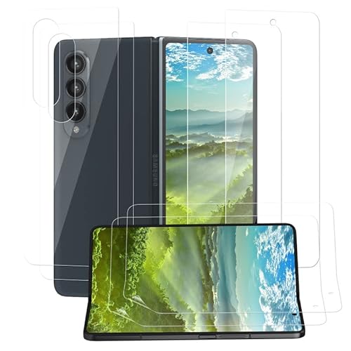 Lakoney für Schutzfolie Samsung Z Fold 4 Folie, Soft TPU Panzerfolie Samsung Galaxy Z Fold 4 Displayschutzfolie, Blasenfreie Z Fold 4 5G Schutzglas [2 Stück] von Lakoney