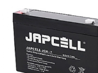Japcell AGM Batterie 6V - JC6-7, 7,0Ah 4,8mm Klemmen Bleibatterie von Lakuda ApS