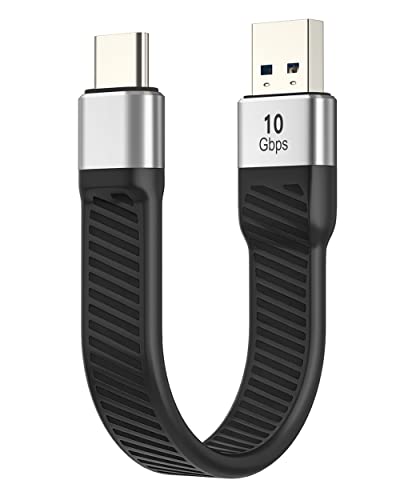 Kurzes USB-C-Kabel, 10 Gbit/s, LamToon USB-C 3.1 Gen 2 USB-A Android Auto Kabel, 60 W USB A auf C Schnellladekabel Typ C für USB C externe SSD MacBook Pro iPad S21 0,45 m von LamToon