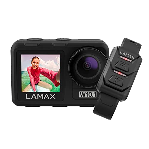 LAMAX W10.1 Real 4K 60 fps Action Cam mit Stabilisierung MAXsmooth 2.0, Unterwasserkamera, Camcorder mit Dual Display, Komplettes Zubehör, Wi-Fi, Zeitlupenvideo, Zeitraffer, Tauchmodus LAMAX W10.1 Real 4K 60 fps Action Cam mit Stabilisierung MAXsmooth 2.0, Unterwasserkamera, Camcorder mit Dual Display, Komplettes Zubehör, Wi-Fi, Zeitlupenvideo, Zeitraffer, Tauchmodus von Lamax