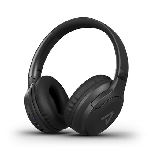Lamax Base2 kabellose Kopfhörer um die Ohren, Akkulaufzeit bis zu 48 Stunden, Bluetooth 5.3, Android- und iOS-Unterstützung, BeatBass®-Technologie für satte Bässe, leichtes faltbares Design von Lamax