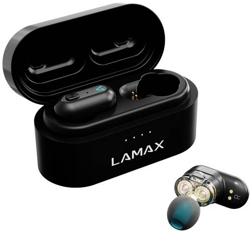 Lamax Duals1 In Ear Headset Bluetooth® Stereo Schwarz Batterieladeanzeige, Headset, Ladecase, Lauts von Lamax