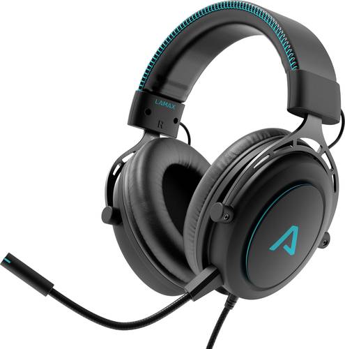 Lamax Heroes General1 Gaming Over Ear Headset kabelgebunden Stereo Schwarz Headset, Lautstärkeregel von Lamax