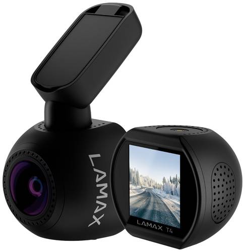 Lamax LMXT4 Dashcam Blickwinkel horizontal max.=140° 12V G-Sensor, Display, Datenanzeige im Video, von Lamax