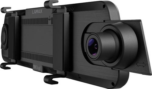 Lamax S9 Dual Rückfahrkamera, Dashcam mit GPS Blickwinkel horizontal max.=150° Akku, Auffahrwarner von Lamax